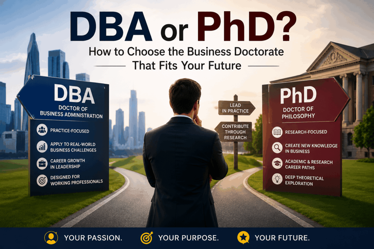 DBA or PhD? How to Choose the Business Doctorate That Fits Your Future